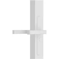 vidaXL Porta interna 83x201,5 cm Bianco ESG vetro e alluminio