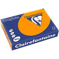 Clairefontaine Carta Colorata Arancione A4 160 g/m² (250 fogli)