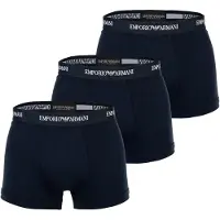 Emporio Armani per uomo. EM000259_AF14132 Set di 3 boxer blu navy (S), Nero, Homewear, Sintetico