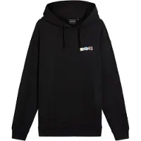 Lyle & Scott Paper Letters Graphic Hoodie Jet Black Taglia: M | Felpe con cappuccio Outlet | Uomo | Nero