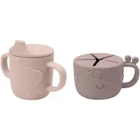 Done by Deer Tazza Friends Spout/snack Set Deer
