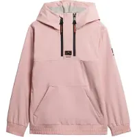 Superdry per donna. YS110007A Giacca da sci softshell Freestyle rosa (S), Casual, Sportivo, Poliestere, Neve