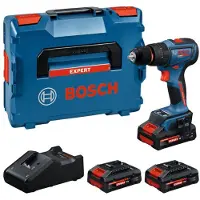 Bosch Trapano a percussione a batteria EXSB18V-90, 3 x EXBA18V-40, L-BOXX 136