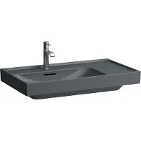 Laufen MEDA lavabo, encastrable, 800x460mm, tablette à droite, 3 trous pour robinetterie, avec trop-plein, H8171167581081, H8171167581081