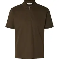 Selected Camicia Polo In Maglia Uomini Marrone XL