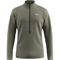 Salewa Puez Cammino PL Half-Zip Jacket Pullover in pile Uomo (50, olivia)