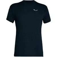 Salewa Puez Melange Dry S/S Tee T-shirt Uomo (62, blu/nero)