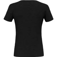 Salewa Women's Eagle Minilogo Alpine Merino T-Shirt Maglia merino Donna (40, nero)