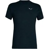 Salewa Puez Melange Dry S/S Tee T-shirt Uomo (54, blu/nero)