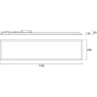 Sylvania Pannello da incasso a LED START, bianco, 120x30 cm, DALI, CCT 33 W UGR19