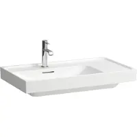 Laufen MEDA lavabo, encastrable, 800x460mm, tablette à droite, 1 trou pour robinet, avec trop-plein, H8171167571041, H8171167571041