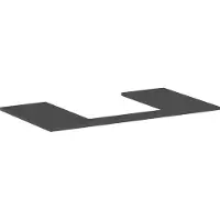 Hansgrohe Xilesa E Console avec découpe au centre pour lavabo à poser, 980x550x16mm, 54270760, 54270760