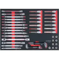 Ks Tools Set di chiavi SCS 53 pz. con inserto sistema 1/1 - 711.0053