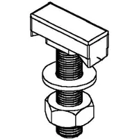 Niedax Vite a testa a gancio - Dado elastico con vite a T M10x40 mm HK 510/40