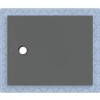 Geberit CleanFloor30 surface de douche, intégrée, avec voile d'étanchéité, 110x90cm, 551.013.DM.1, 551.013.DM.1