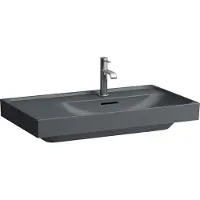Laufen MEDA lavabo, encastrable, 800x460mm, tablette à gauche, 1 trou pour robinet, avec trop-plein, H8171157581041, H8171157581041
