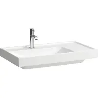 Laufen MEDA lavabo, encastrable, 800x460mm, tablette à droite, 3 trous pour robinetterie, sans trop-plein, H8171160001581, H8171160001581