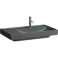 Laufen MEDA lavabo, encastrable, 800x460mm, tablette à gauche, 1 trou pour robinet, sans trop-plein, H8171157581111, H8171157581111