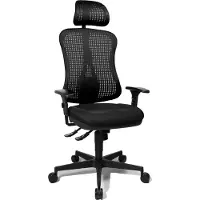 Topstar Sedia girevole Headpoint SY - nera con braccioli.