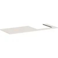 Hansgrohe Xilesa E Console avec découpe à droite pour vasque à encastrer polie, 1375x550x16mm, 54273780, 54273780
