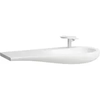 Laufen Alessi one Lavabo, encastré, sans trou pour robinet, sans trop-plein, tablette gauche, 1200x500, H8149747571091, H8149747571091
