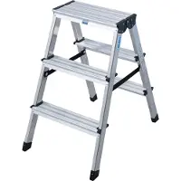 Krause „DOPPLO“ Stufen-Doppelleiter 2x3 Stufen