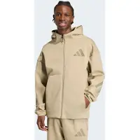 Adidas Z.N.E. Full Zip Maglia con zip e cappuccio Uomo (S, beige)