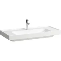 Laufen MEDA lavabo, encastrable, 1000x460mm, tablette des deux côtés, 1 trou pour robinet, sans trop-plein, H8101197571111, H8101197571111