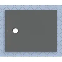 Geberit CleanFloor30 surface de douche, intégrée, avec voile d'étanchéité, 100x80cm, 551.004.DM.1, 551.004.DM.1