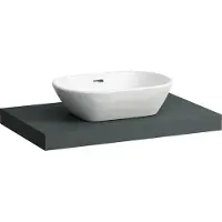 Laufen LANI Plan de toilette, une découpe au centre, 785x495x65mm, H4046511122661, H4046511122661