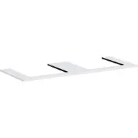Hansgrohe Xilesa E Console avec 2 découpes pour lavabo à poser, 1375x550x16mm, 54274700, 54274700