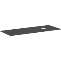 Hansgrohe Xevolos E Console 1370/550 avec découpe à droite pour vasque à poser sans trou de robinetterie, 54334760, 54334760