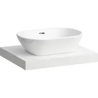 Laufen LANI Plan de toilette, une découpe au centre, 585x495x65mm, H4046411122601, H4046411122601