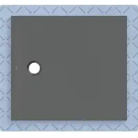 Geberit CleanFloor30 surface de douche, intégrée, avec voile d'étanchéité, 100x90cm, 551.012.DM.1, 551.012.DM.1