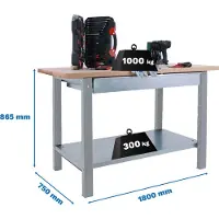 Simonwork (bancos De Trabajo) Banco Da Lavoro Bt6 Pro Box 865x1800x750 Mm