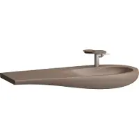 Laufen Alessi one Lavabo, encastré, sans trou pour robinet, sans trop-plein, tablette gauche, 1200x500, H8149741881091, H8149741881091