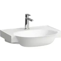 Laufen The New Classic lavabo, encastré, sans trop-plein, 3 trous pour robinet, 600x480mm, H8138537571581, H8138537571581