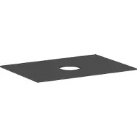 Hansgrohe Xevolos E Console 780/550 avec découpe au centre pour lavabo à poser sans trou de robinetterie, 54328760, 54328760