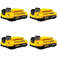 Stanley Confezione da 4 batterie SFMCB202 (18V - 2,0 Ah)