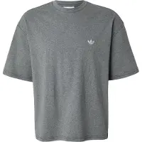 Adidas T-shirt TREFOIL ESSENTIALS MELANGE LOOSE CROPPED T-Shirt uomini - Grigio - EU L