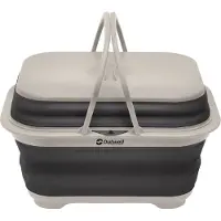 Outwell Collaps Washing Base With Handle & Lid Set stoviglie grigio