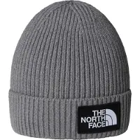 The North Face Kid's TNF Logo Box Cuffed Beanie Berretto Bambini (One Size, grigio)