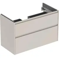 Geberit Renova Plan armoire sous lavabo, avec deux tiroirs, 94,8x60,6x44,6cm, 504.032.DB.1, 504.032.DB.1