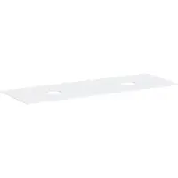 Hansgrohe Xevolos E Console 1370/550 avec 2 découpes pour lavabo à poser sans trou de robinetterie, 54335700, 54335700