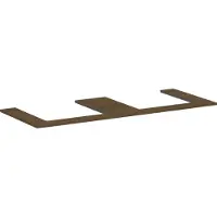 Hansgrohe Xilesa E Console avec 2 découpes pour lavabo à poser, 1375x550x16mm, 54274550, 54274550