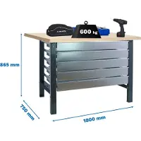 Simonwork (bancos De Trabajo) Banco Da Lavoro Bt6 5box 865x1800x750 Mm