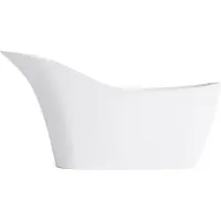 Steinberg Série 490 Baignoire à poser, ovale, 1690x750mm, SOLIDSurface, blanc mat, 4908600W, 4908600W