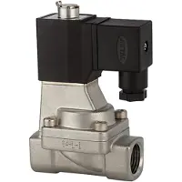 RIEGLER 2/2 vie MV, ES, NO, preimpostato, 24 V DC, G 3/4, PN 0,5-7 bar