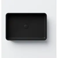 Steinberg Série 440 lavabo à poser, anguleux, sans trop-plein, 590x395x120mm, SOLIDSurface, 4407140S, 4407140S