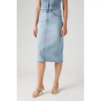 Levi's High Rise Back Slit Skirt Taglia: W23 | Minigonne Outlet | Donna
